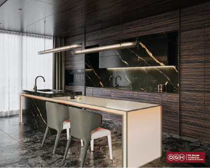 Thi công tủ bếp từ chất liệu hiện đại và sang trọng