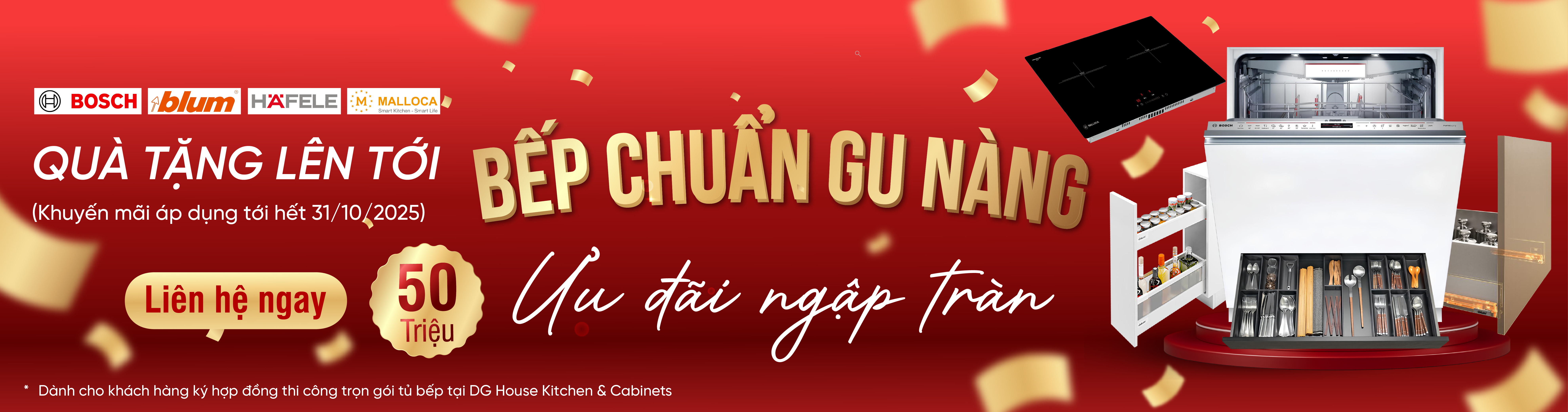 Thi công tủ bếp DG House